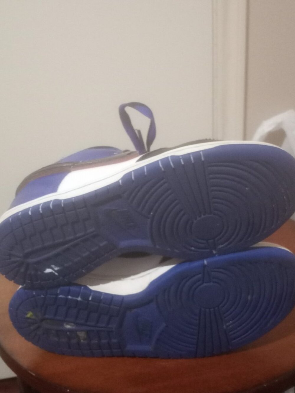 Nike Dunk Low SE (GS) Blue/Black/White Leather Low Top Sneakers 4Y HF0970-100 - Picture 3 of 13